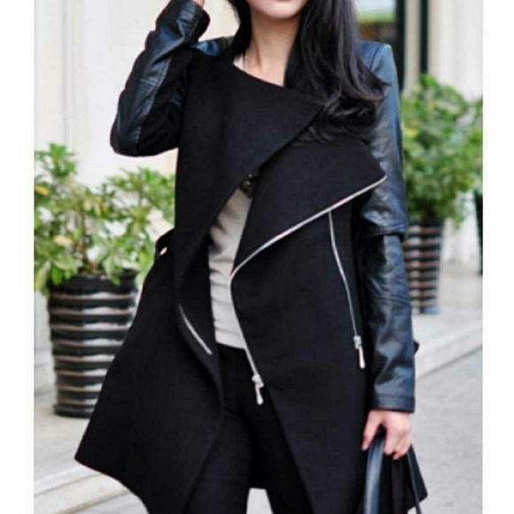 Jackets & Blazers - faux leather jacket